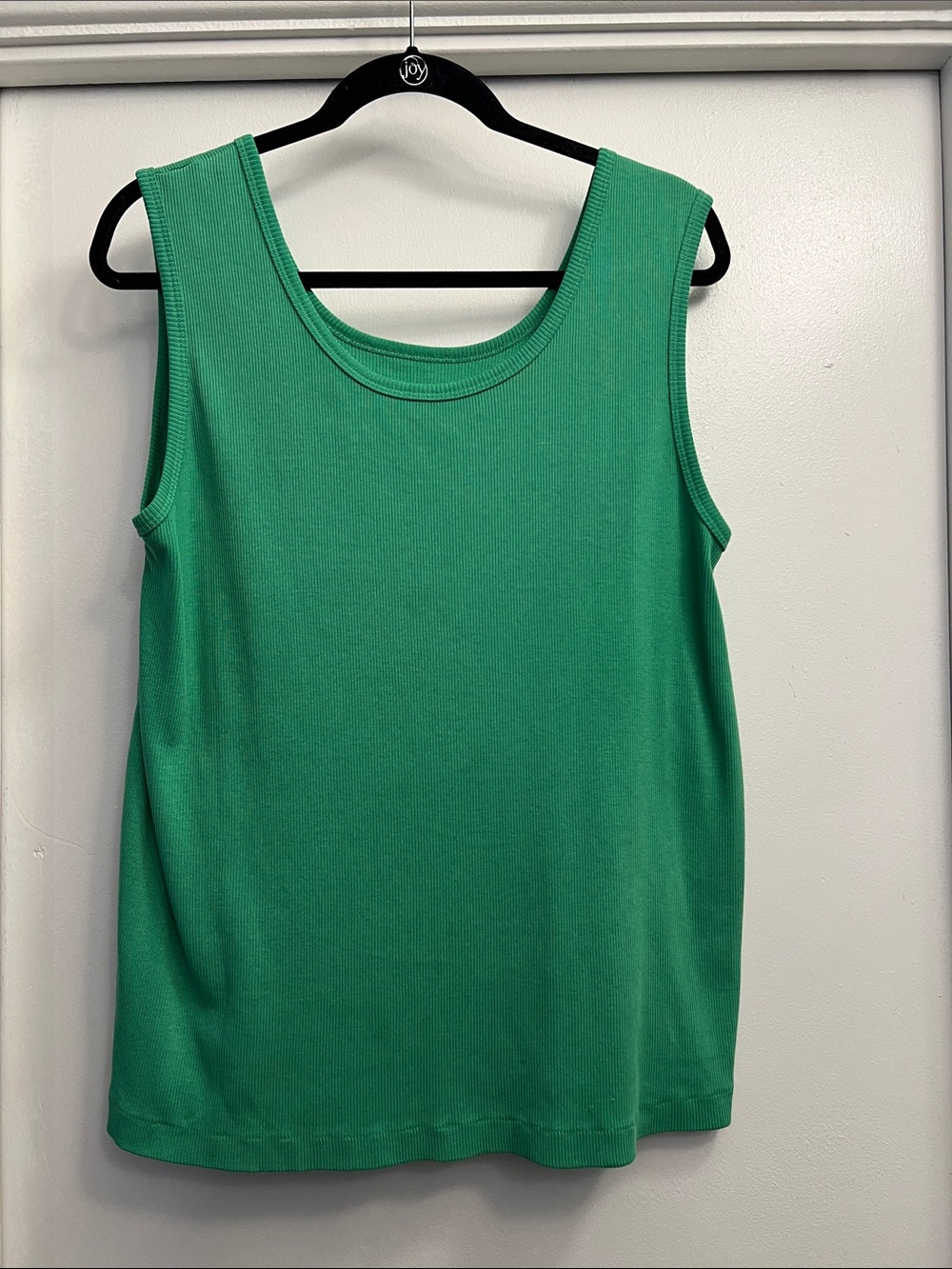 Women’s Vintage Green Scoop Neck Tank Top Size Large